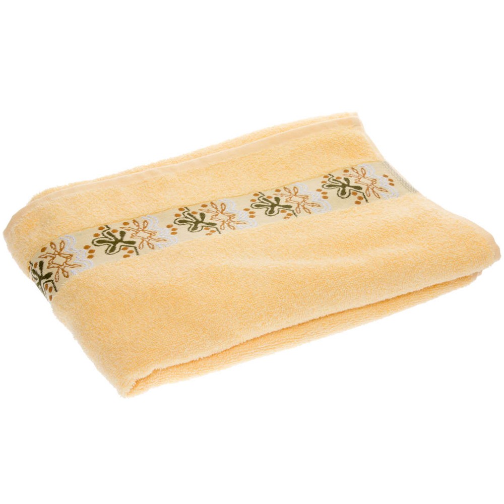 Prosop iMKⓇ, 70 x 140 cm, Placut la atingere, 100% Bumbac, Galben, AN